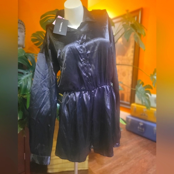 Satin Romper By Pretty Little Thing - Picture 2 of 8
